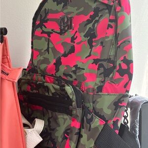 SUPER CRAZY MONDAY SALE
 Badgley Mischka Camo Backpack with Pink Accents